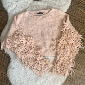 Fluffy Fringe Sweater Size M